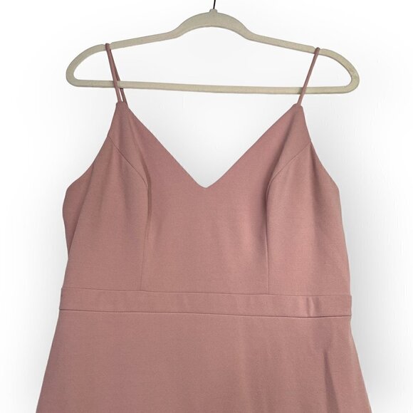 NWT XSCAPE Flounce Scuba Crepe Midi Dress Size 12 - Picture 3 of 9